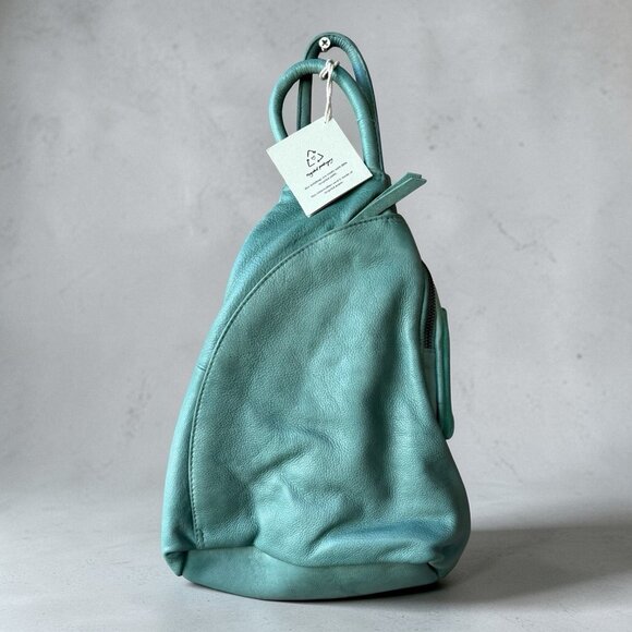 Free People Handbags - Free People We the Free Soho Convertible Sling Green Women’s Leather Bag NWT